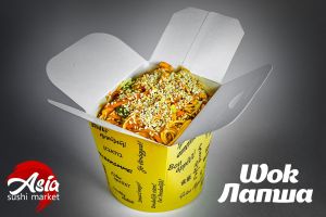 WOK Яичная лапша с курицей 500г