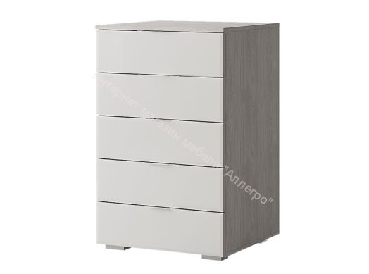 Комод "Алекса" (Белый/Белый ясень)