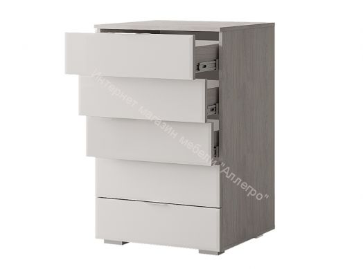 Комод "Алекса" (Белый/Белый ясень)