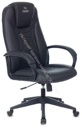 Кресло игровое Zombie 8 черный эко.кожа крестовина пластик