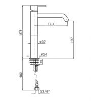 Смеситель для раковины Zucchetti Gill ZGL706/ZGL709 схема 4