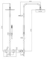 Душевая система Zucchetti Colonne doccia ZT8768 с термостатом схема 2