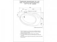 Акриловая ванна Акватек Бетта 150х95 схема 5