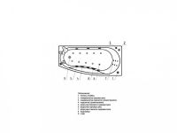 Акватек акриловая ванна Пандора 160 схема 4