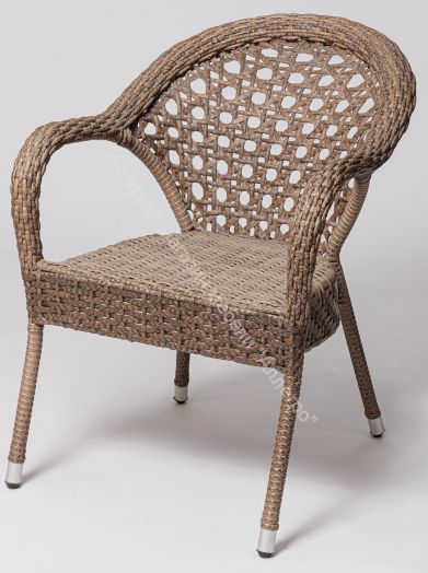 Стул Afina-FM 1017 коричневый, искусственный ротанг