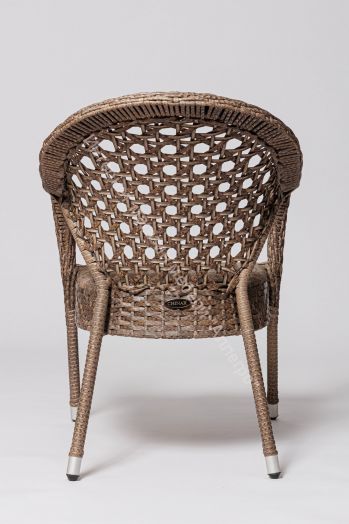 Стул Afina-FM 1017 коричневый, искусственный ротанг