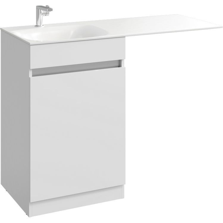 Изображение Тумба с раковиной и длинной столешницей Aqwella Forma 115х88