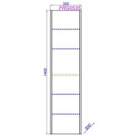 Шкаф-пенал Aqwella Fargo подвесной 135х140 схема 2
