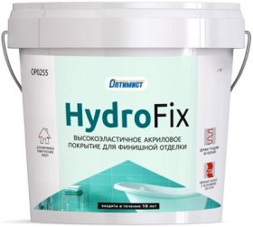 Гидроизоляция Готовая Оптимист C407 Hydrofix 1.5кг Высокоэластичная, Белая / Оптимист С407 Гидрофикс