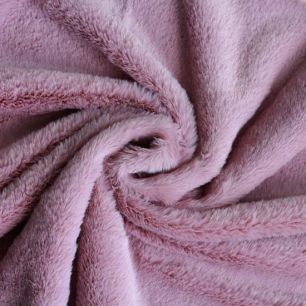 Мех искусственный - Норка пыльно-розовый  50х37