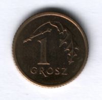 1 грош 2001 года Польша