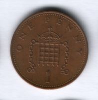 1 пенни 1983 года Великобритания