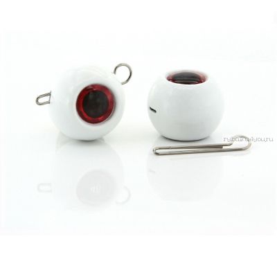 Груз крашеный Мормыш разборная чебурашка Шар 6 гр / 10 шт. в упаковке / цвет: 08 люминисцентный