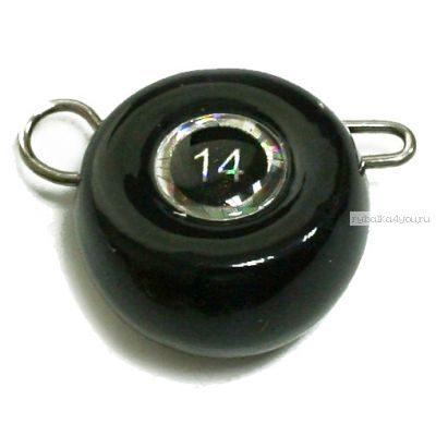 Груз крашеный Мормыш разборная чебурашка Таблетка 28 гр / 10 шт. в упаковке / цвет: 04 черный