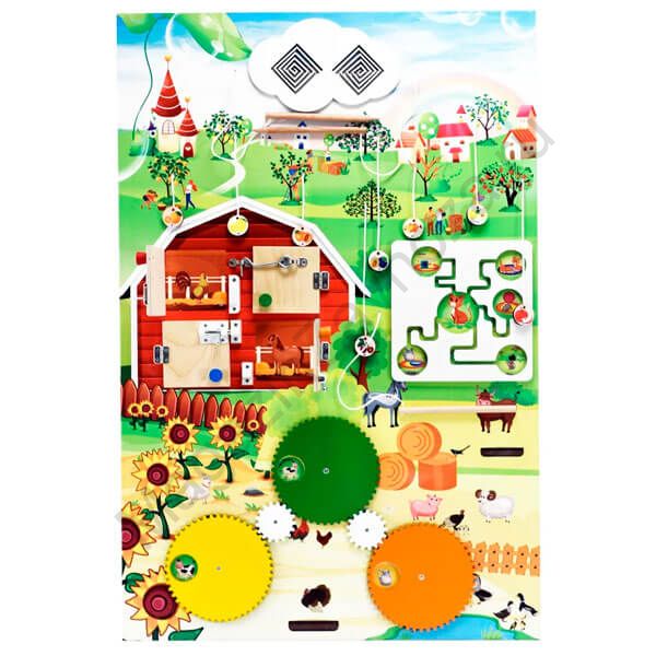 Бизиборд (дидактическая панель) ФРУКТОВЫЙ САД