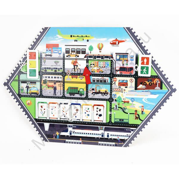 Бизиборд (дидактическая панель) настенный ВОДИТЕЛЬ. Серия ИЗУЧАЕМ ПРОФЕССИИ