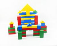 Конструктор деревянный 2–3 года, 54 элемента