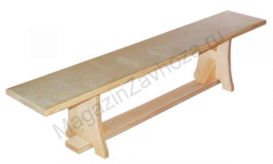 Скамейка гимнастическая из дерева длина 1,1 м (нагрузка до 200 кг)