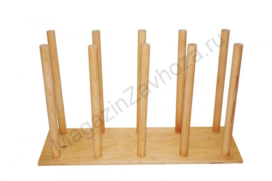 Подставка для перчаточных кукол из дерева (на 10 кукол)