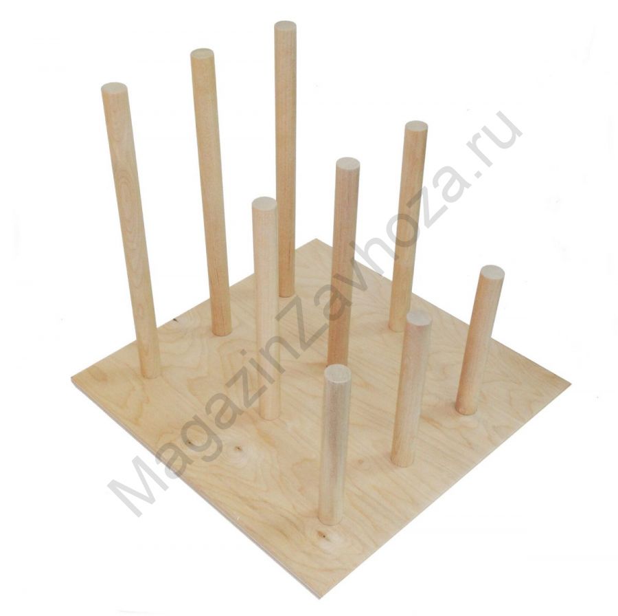 Подставка для перчаточных кукол из дерева (на 9 кукол)