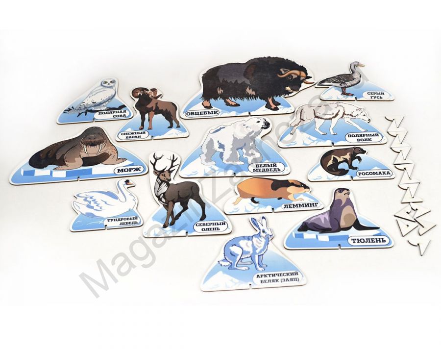 Набор фигурок ЖИВОТНЫЕ СЕВЕРА
