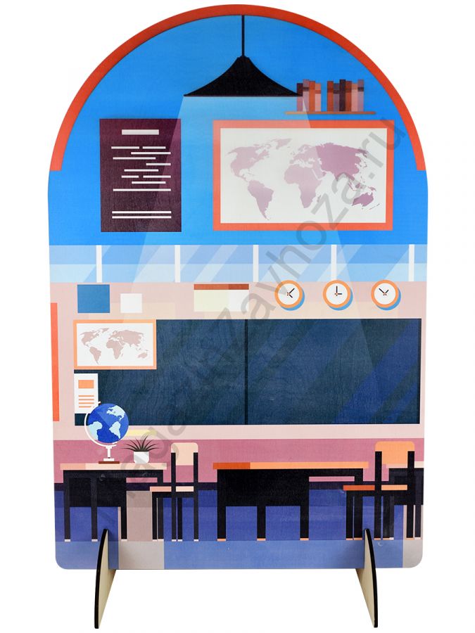 Ширма для сюжетно-ролевых игр двухсторонняя ШКОЛА