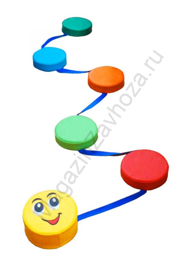 Координационная дорожка "Змейка- шагайка", 6 таблеток