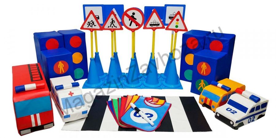 ДОРОЖНАЯ АЗБУКА Комплект для изучения ПДД, для дошкольных учреждений, 62 эл.