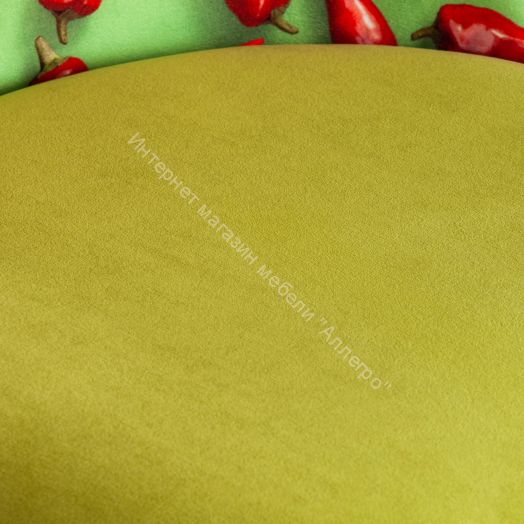 Кресло MELODY ткань/флок, олива, Botanica 03 pepper/23