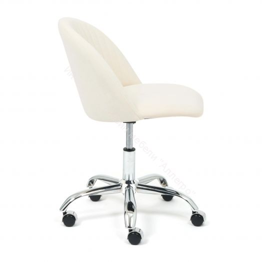 Кресло MELODY флок, молочный, 4