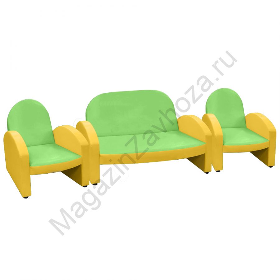 НАБОР "ЭКОНОМ" ДИВАН 154 САЛАТОВЫЙ 3