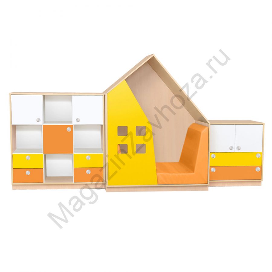 СТЕНКА ДОМИК МОДЕЛЬ-3 С ДВУМЯ ТУМБАМИ