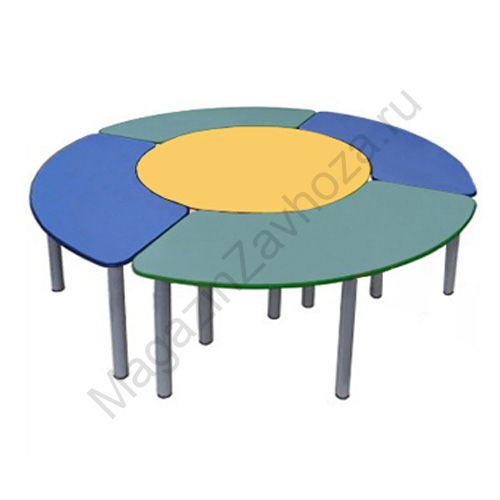 СТОЛ ДЕТСКИЙ МДФ РЕГУЛИРУЕМЫЙ (ДИАМ.1600)