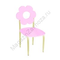 СТУЛ ДЕТСКИЙ НА М/К РЕГУЛИРУЕМЫЙ 2 МДФ ЦВЕТОК (РОЗОВЫЙ)