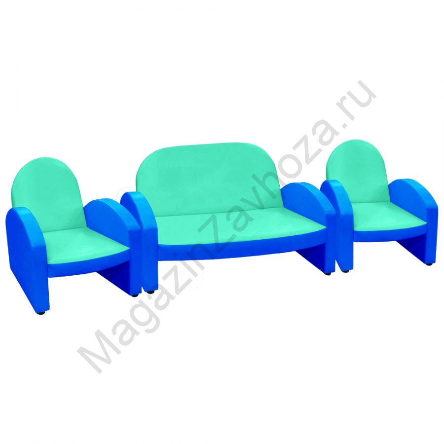 НАБОР "ЭКОНОМ" ДИВАН 154 БИРЮЗОВЫЙ 3
