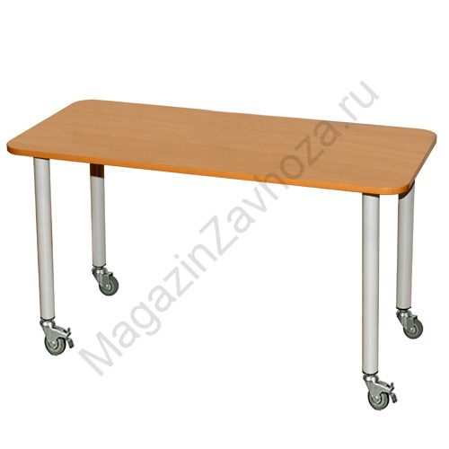 СТОЛ ДЕТСКИЙ НА ПОВОРОТНЫХ КОЛЁСНЫХ ОПОРАХ 654 ЛДСП БУК