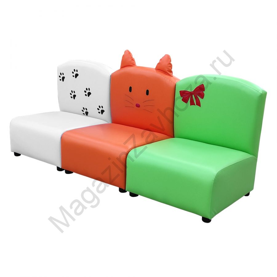 ДИВАН ДЕТСКИЙ МОДЕЛЬ - 149 - 3 ЭЛЕМЕНТА (БЕЛЫЙ)