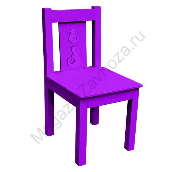 СТУЛ МДФ НЕРЕГУЛИРУЕМЫЙ Фиолетовый 53 (Конек)