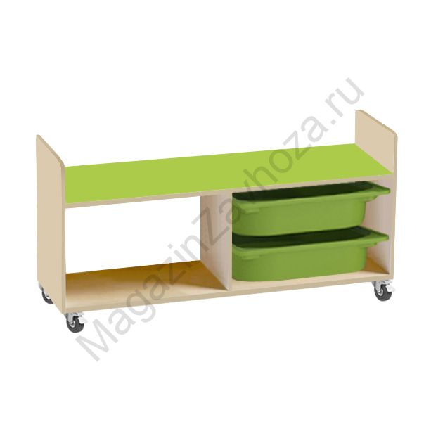 ТУМБА ДЛЯ ИГРУШЕК И ПОСОБИЙ 2 С 2-МЯ КОНТЕЙНЕРАМИ