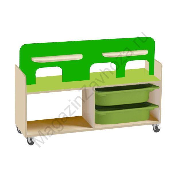 ИГРОВАЯ МЕБЕЛЬ ГАРАЖ 18/2 С 4-МЯ КОНТЕЙНЕРАМИ