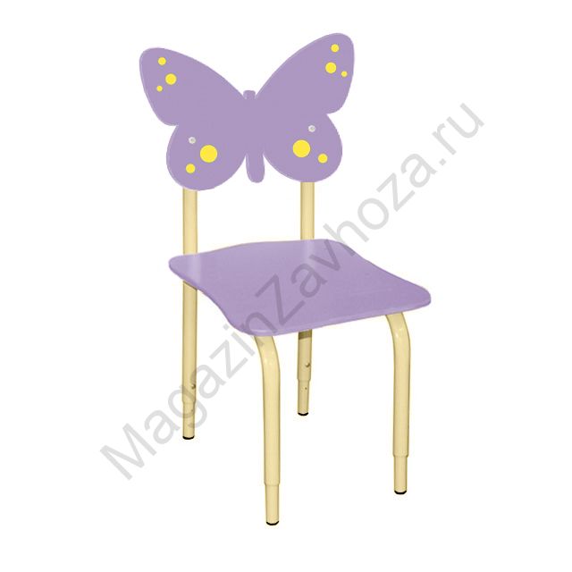 СТУЛ ДЕТСКИЙ НА МЕТАЛЛОКАРКАСЕ РЕГУЛИРУЕМЫЙ БАБОЧКИ 116 ИРИС