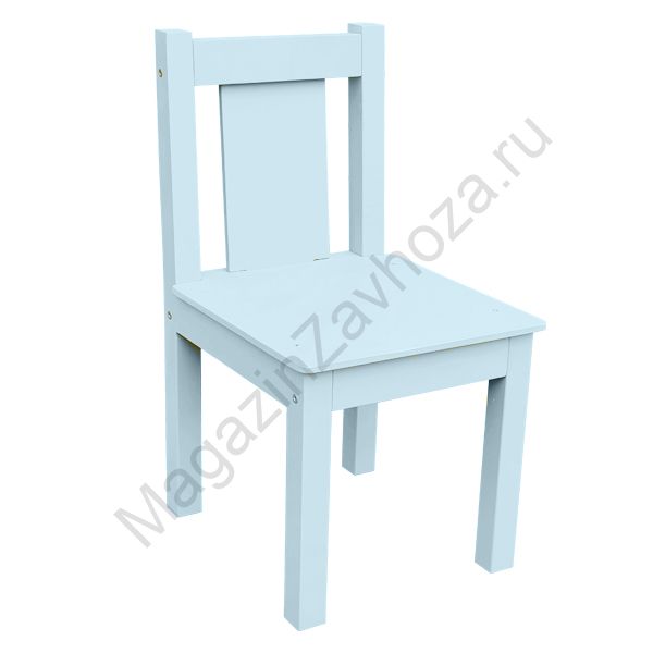 СТУЛ МДФ НЕРЕГУЛИРУЕМЫЙ ГОЛУБОЙ ИНЕЙ 53