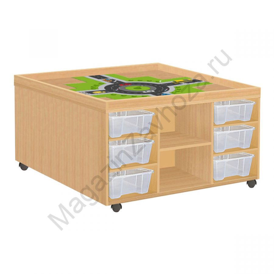 МНОГОФУНКЦИОНАЛЬНЫЙ СТОЛ 6 ящиков с дорогой