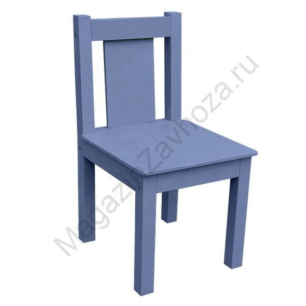 СТУЛ МДФ НЕРЕГУЛИРУЕМЫЙ ПОЛУНОЧНО-СИНИЙ 53