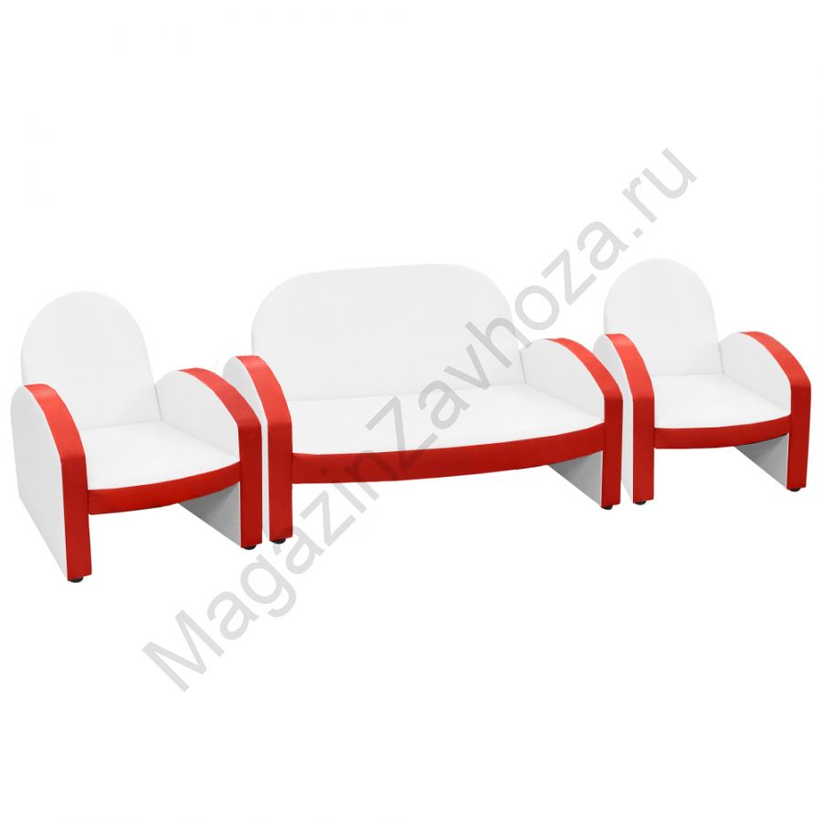 НАБОР "ЭКОНОМ" ДИВАН 154 БЕЛЫЙ 4