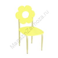 СТУЛ ДЕТСКИЙ НА М/К РЕГУЛИРУЕМЫЙ 2 МДФ ЦВЕТОК (ЛИМОННЫЙ)