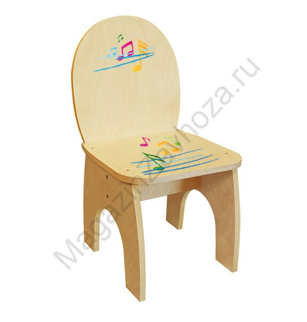 СТУЛ ДЕТСКИЙ НОТЫ М-11 (ЛАК)