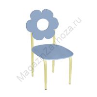 СТУЛ ДЕТСКИЙ НА М/К РЕГУЛИРУЕМЫЙ 2 МДФ ЦВЕТОК (СВИНЦОВО-СИНИЙ)