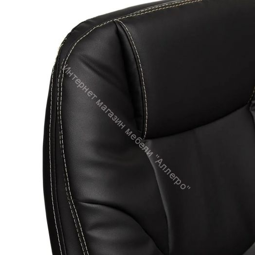 Кресло SOFTY LUX кож/зам, черный, 36-6