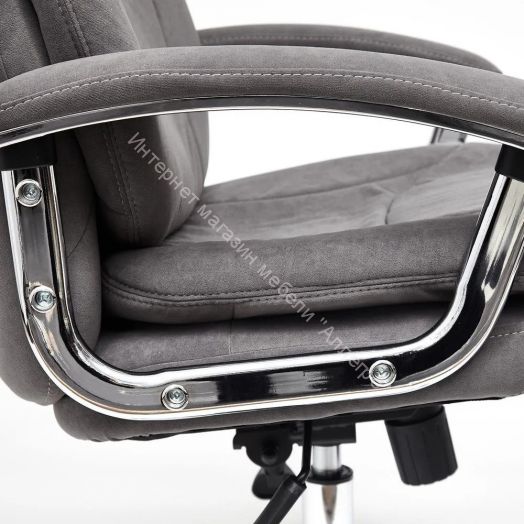 Кресло SOFTY LUX флок, серый, 29